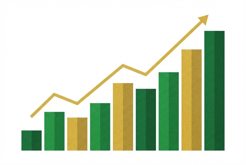 Brazil gambling revenue growth chart