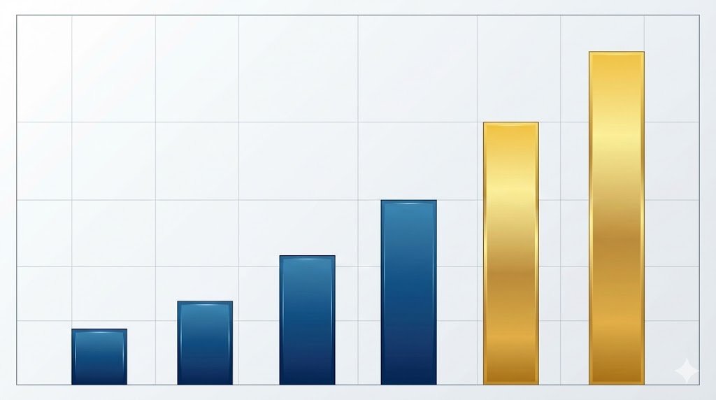 Timeline graphic showing Michigan's escalating offshore gambling enforcement actions throughout 2025