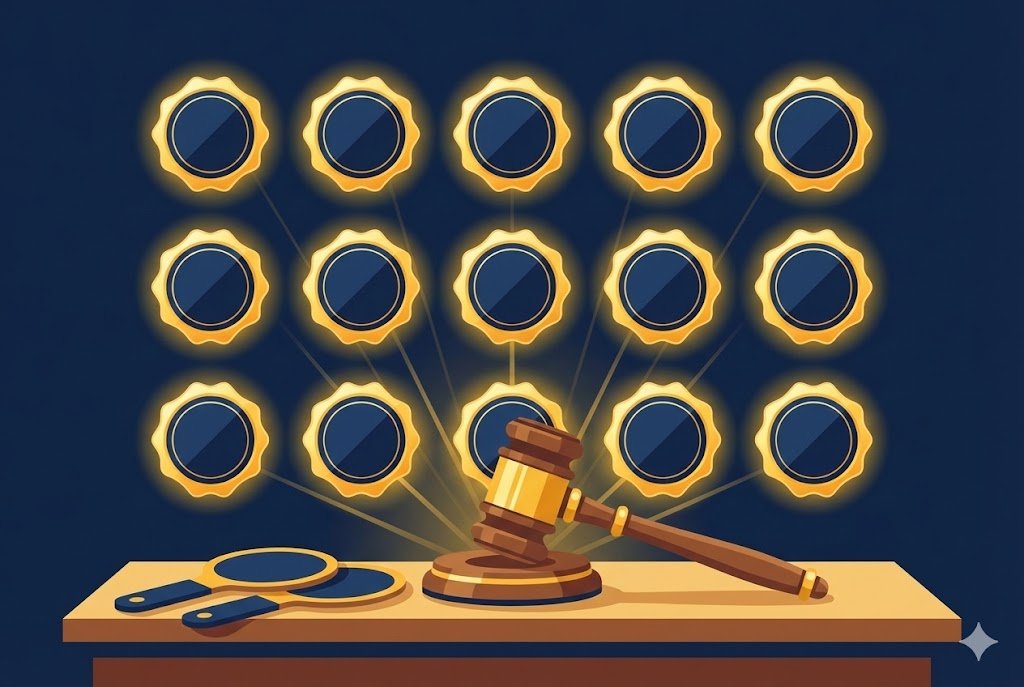 15 casino licenses with auction gavel