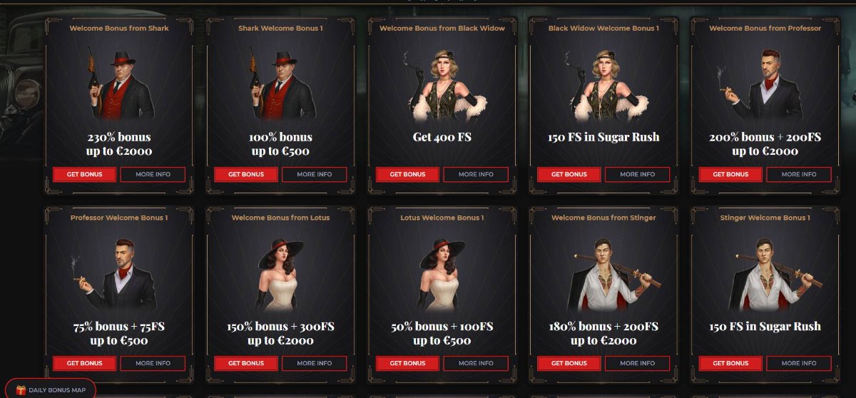 Bonuses at Windetta Casino